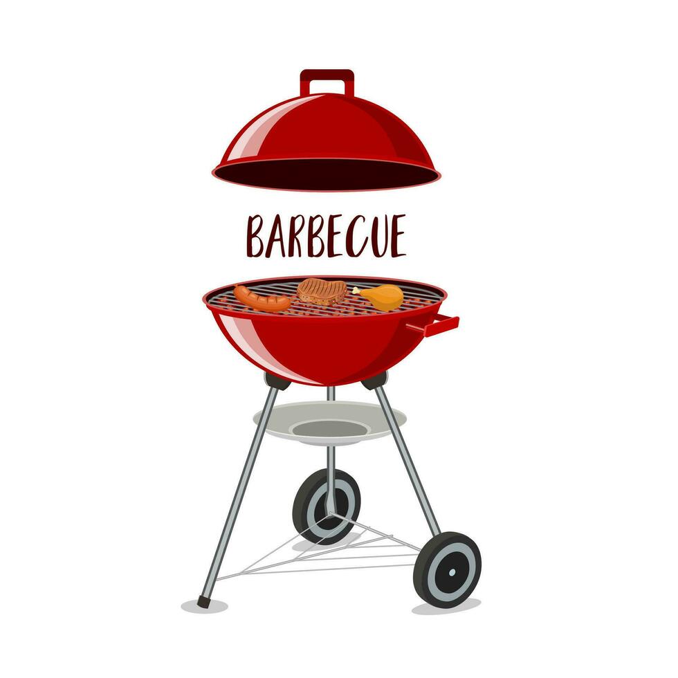 Barbecue or grill party icon vector