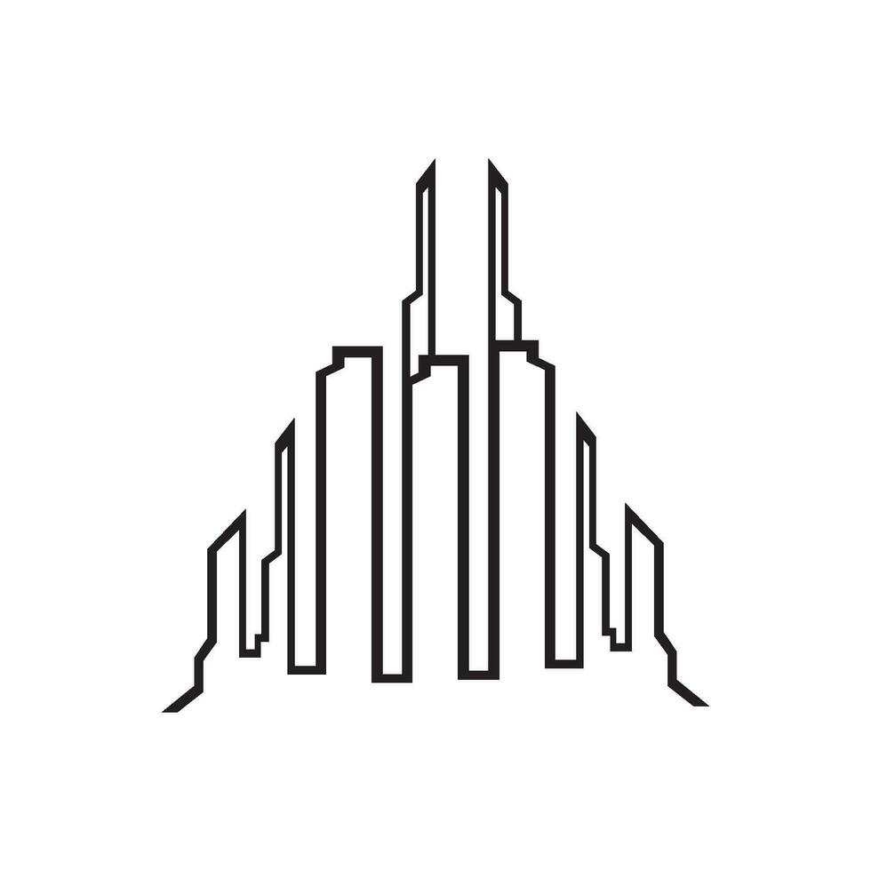 City building icon design vector illustration