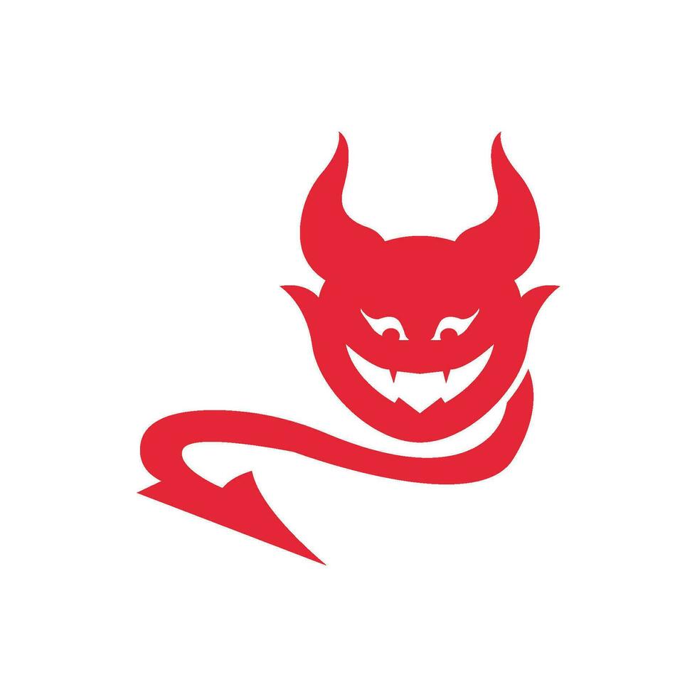 Devil logo vector template