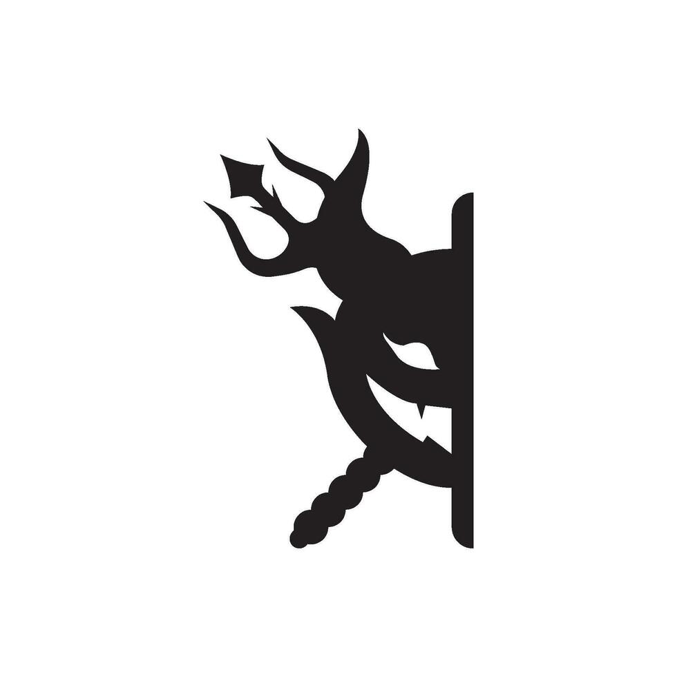 Devil logo vector template