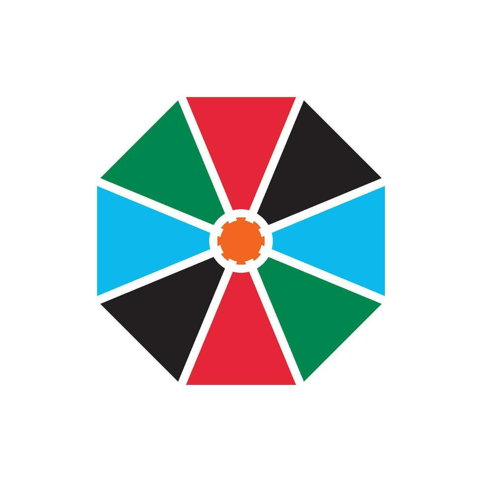 Umbrella logo icon, vector illustration design