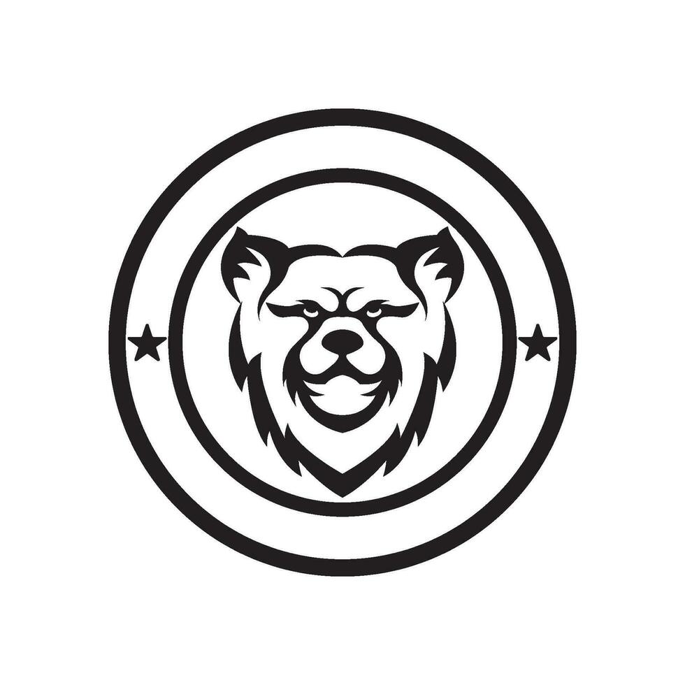 Bear logo vector template