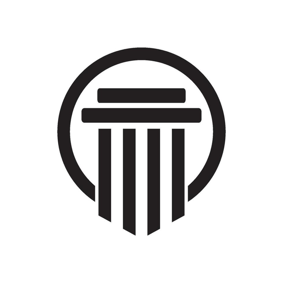 Column Logo Template Vector