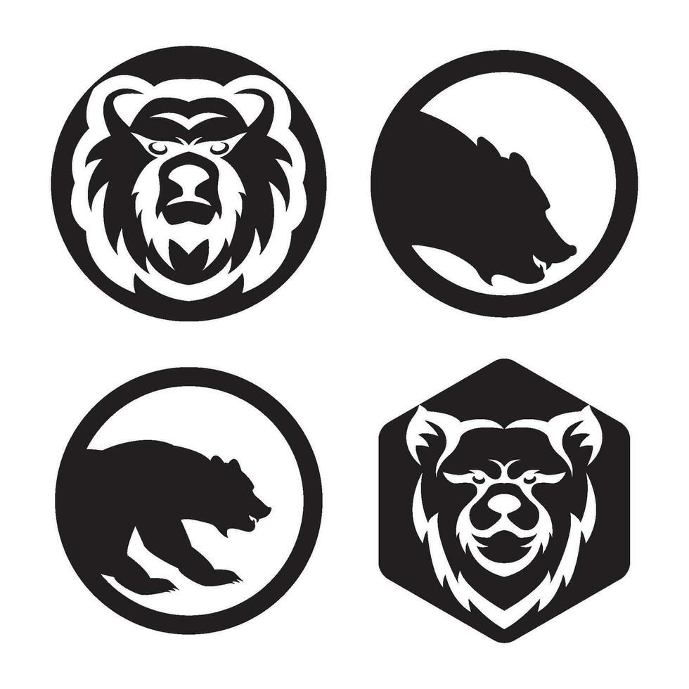 Bear logo vector template