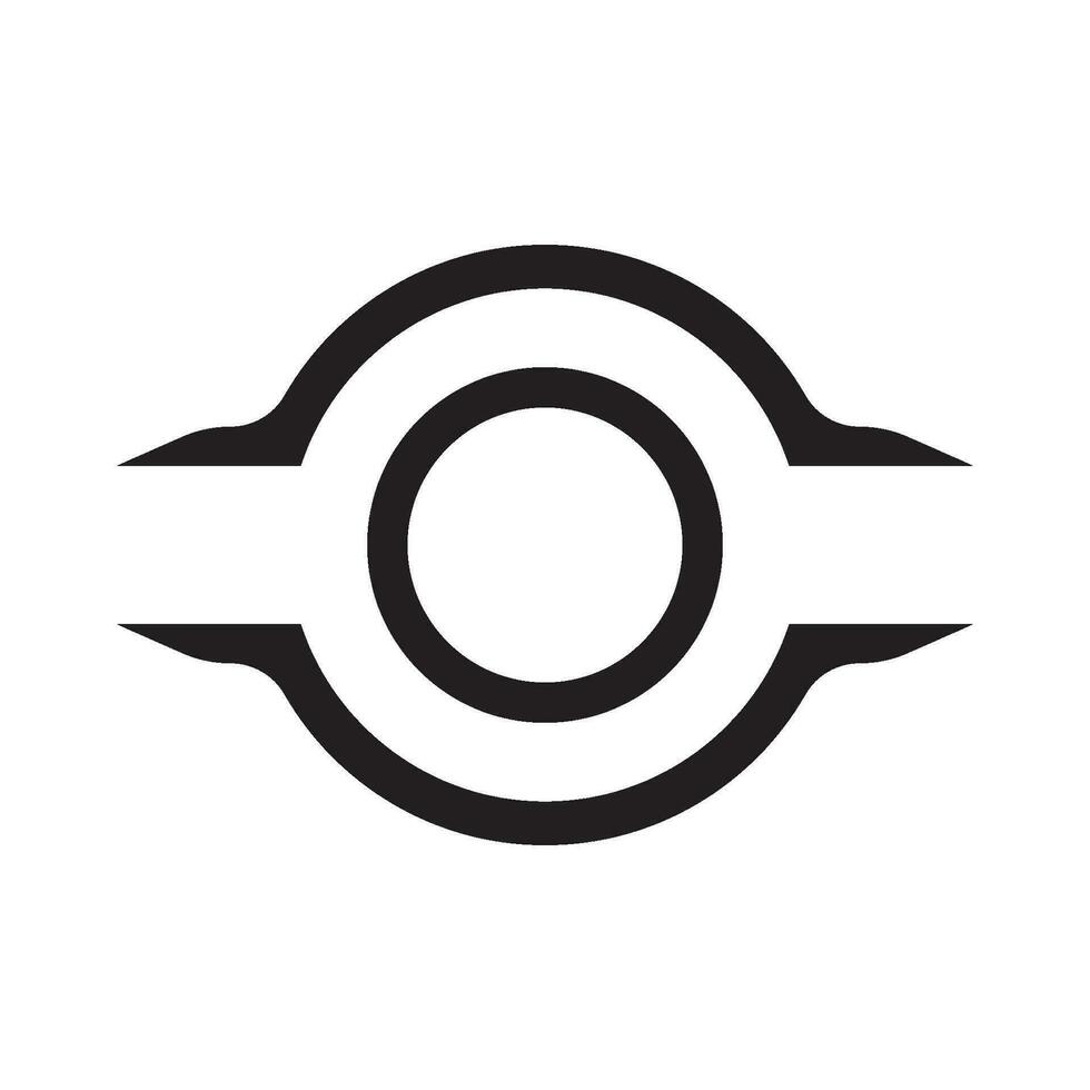 Circular frame logo icon, vector illustration design