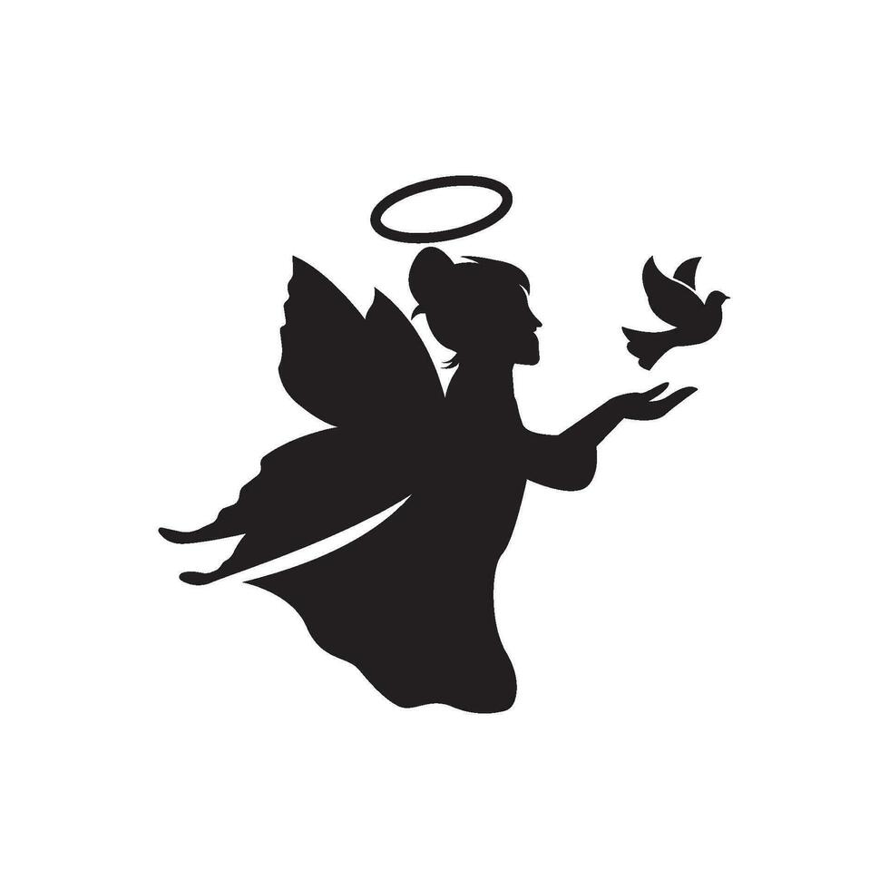 Flying Fairy logos and symbols vector