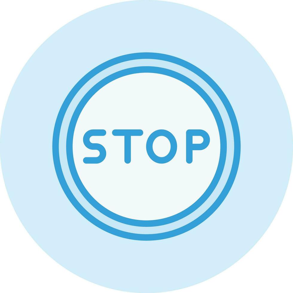 Stop Vector Icon Design Illustration