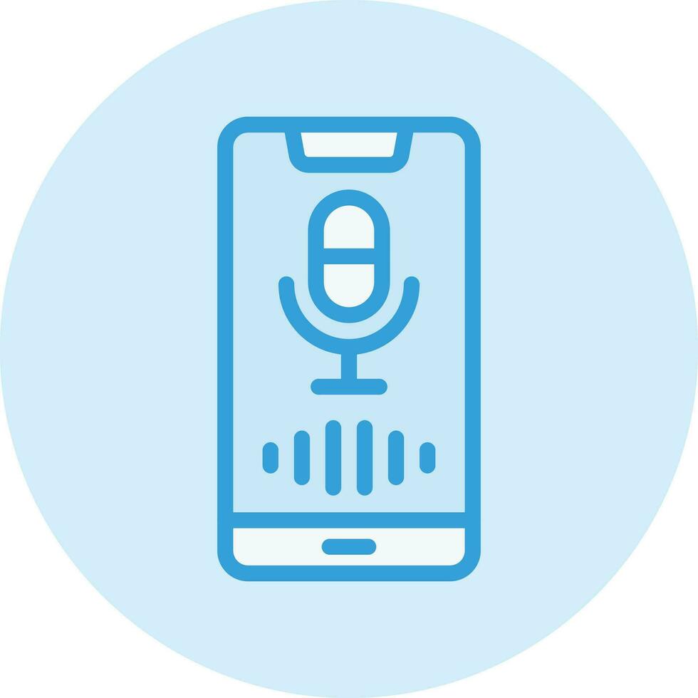 Voice Assistant Vector Icon Design Illustration