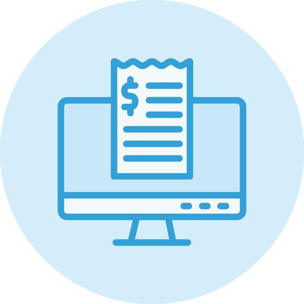 Invoice slip Vector Icon Design Illustration