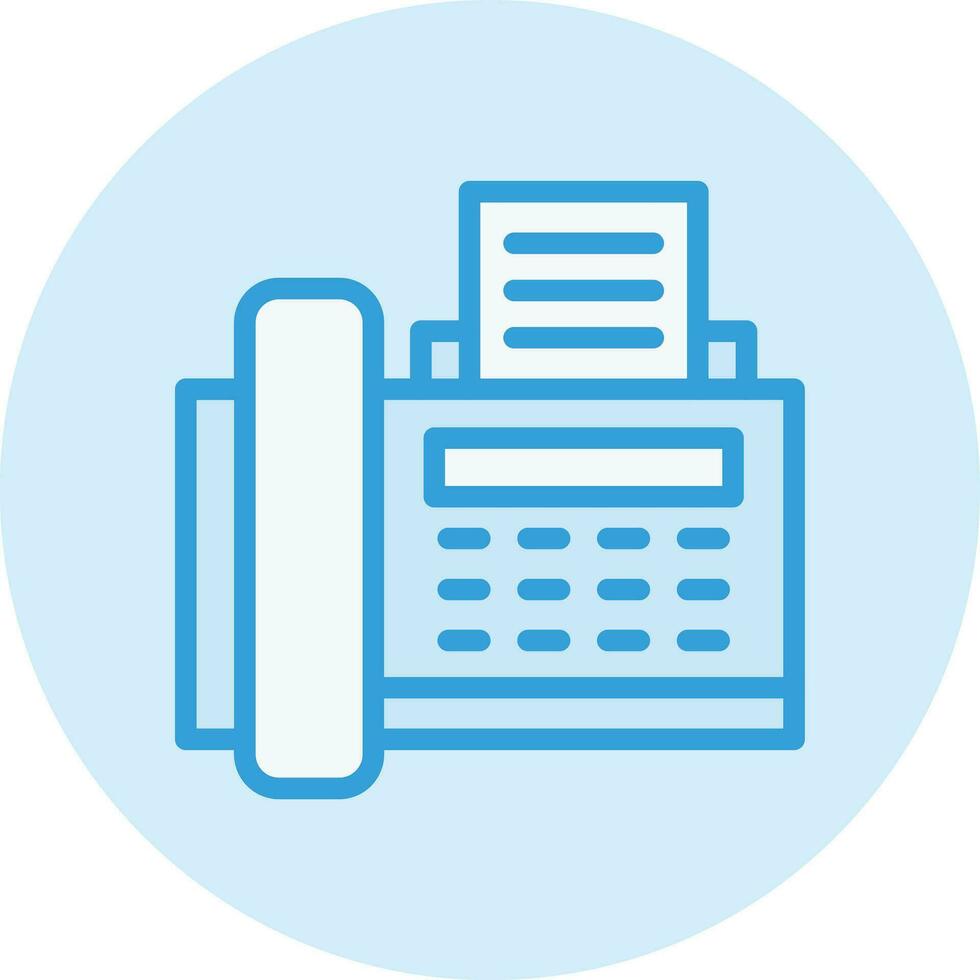Fax machine Vector Icon Design Illustration