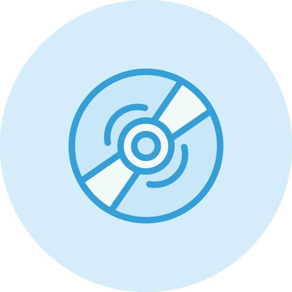Compact Disk Vector Icon Design Illustration
