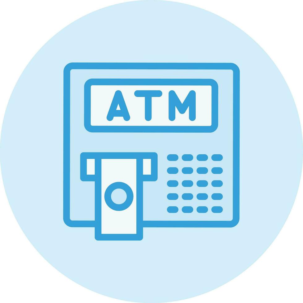 Atm Vector Icon Design Illustration