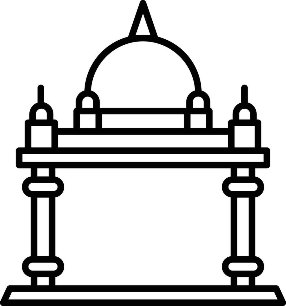 Home Outline vector illustration icon