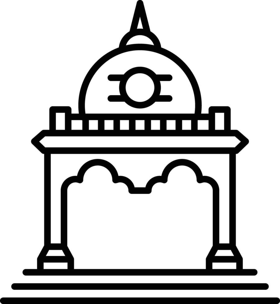 architecture Outline vector illustration icon