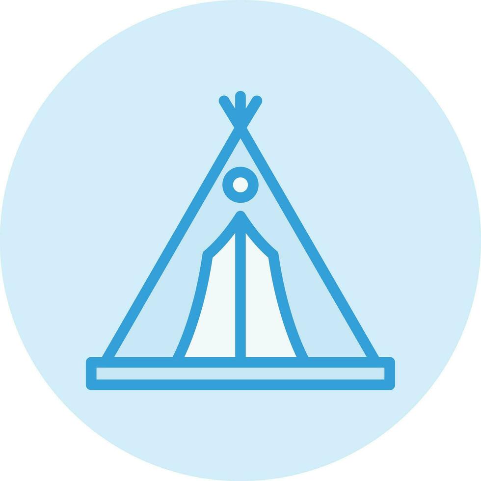 Camping tent Vector Icon Design Illustration