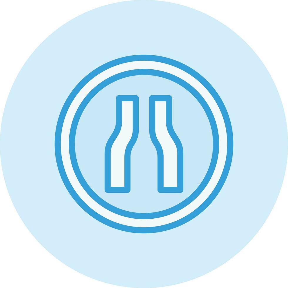 Narrow road Vector Icon Design Illustration