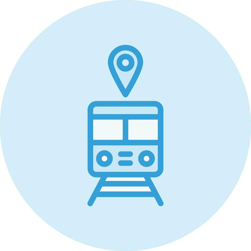 Train station Vector Icon Design Illustration