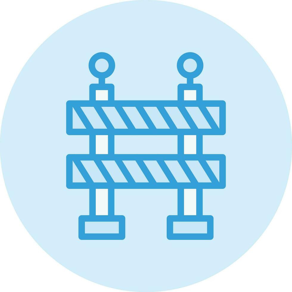Road barrier Vector Icon Design Illustration