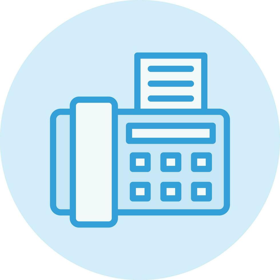 Fax Machine Vector Icon Design Illustration