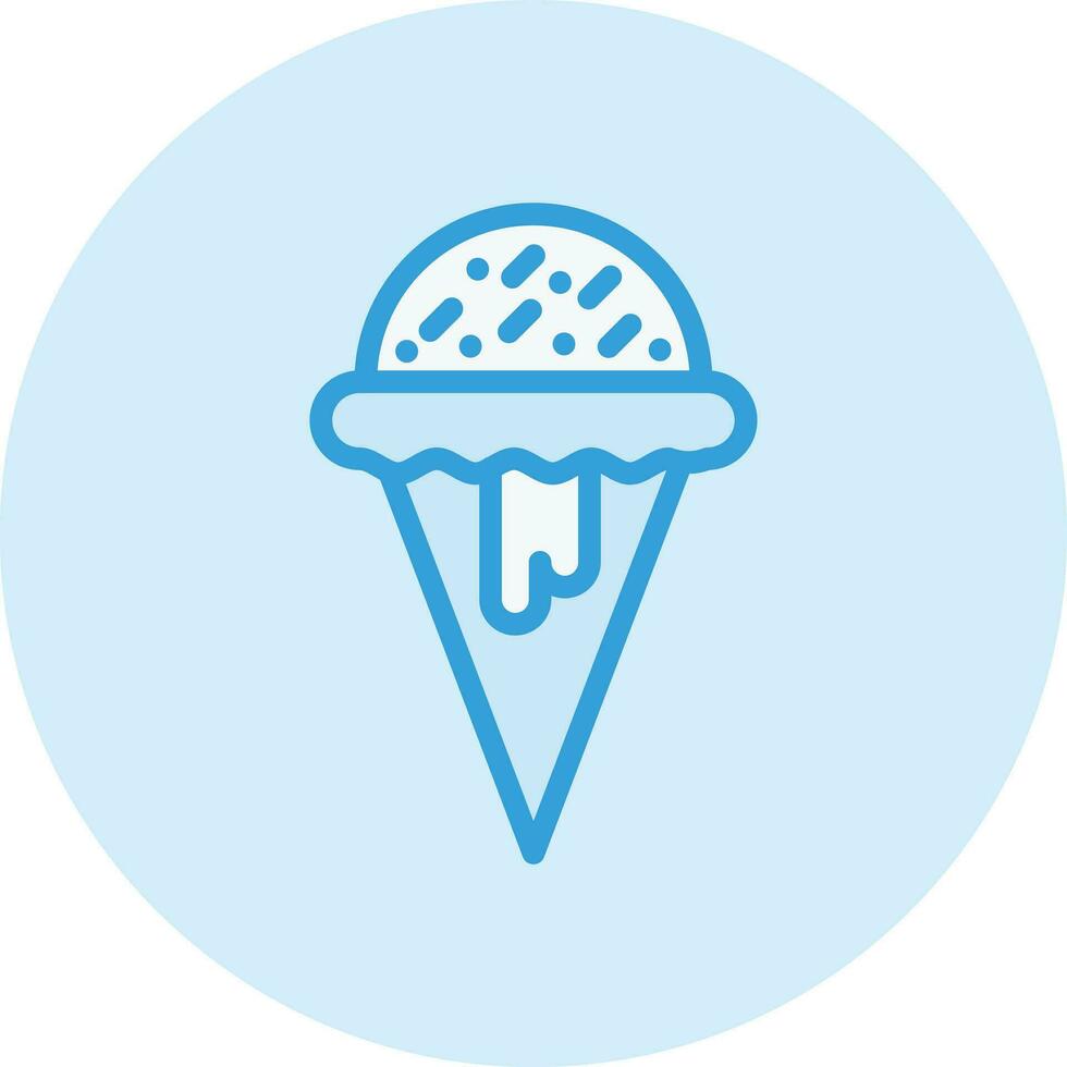 Ilustración de diseño de icono de vector de helado