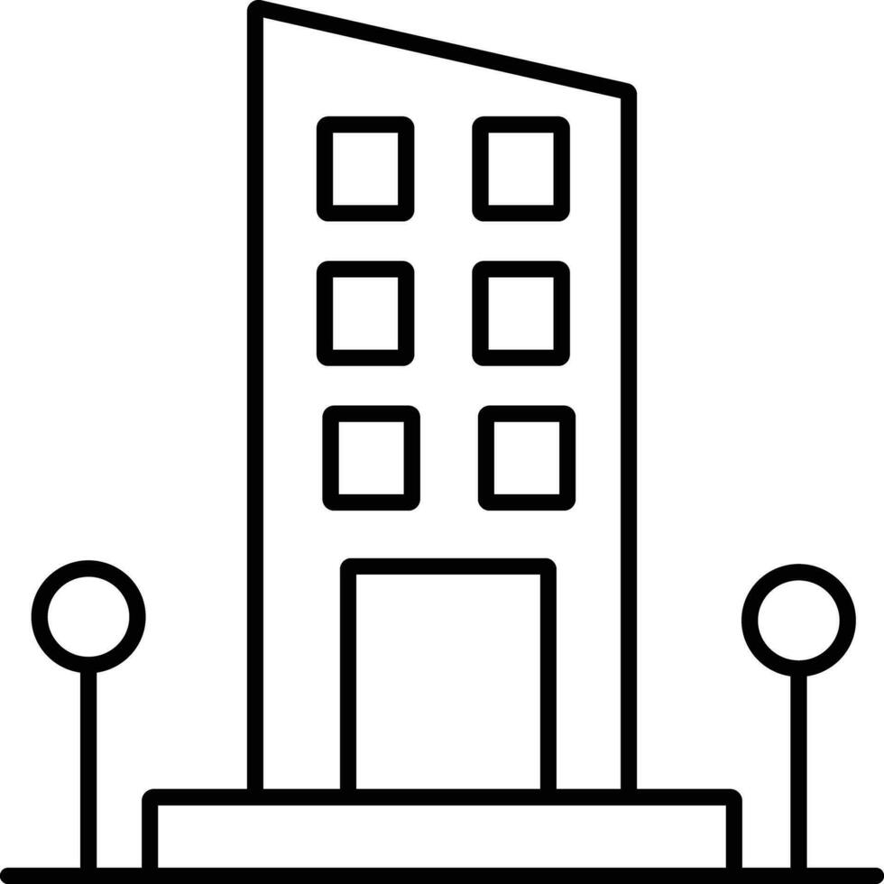 Co-working space Outline vector illustration icon