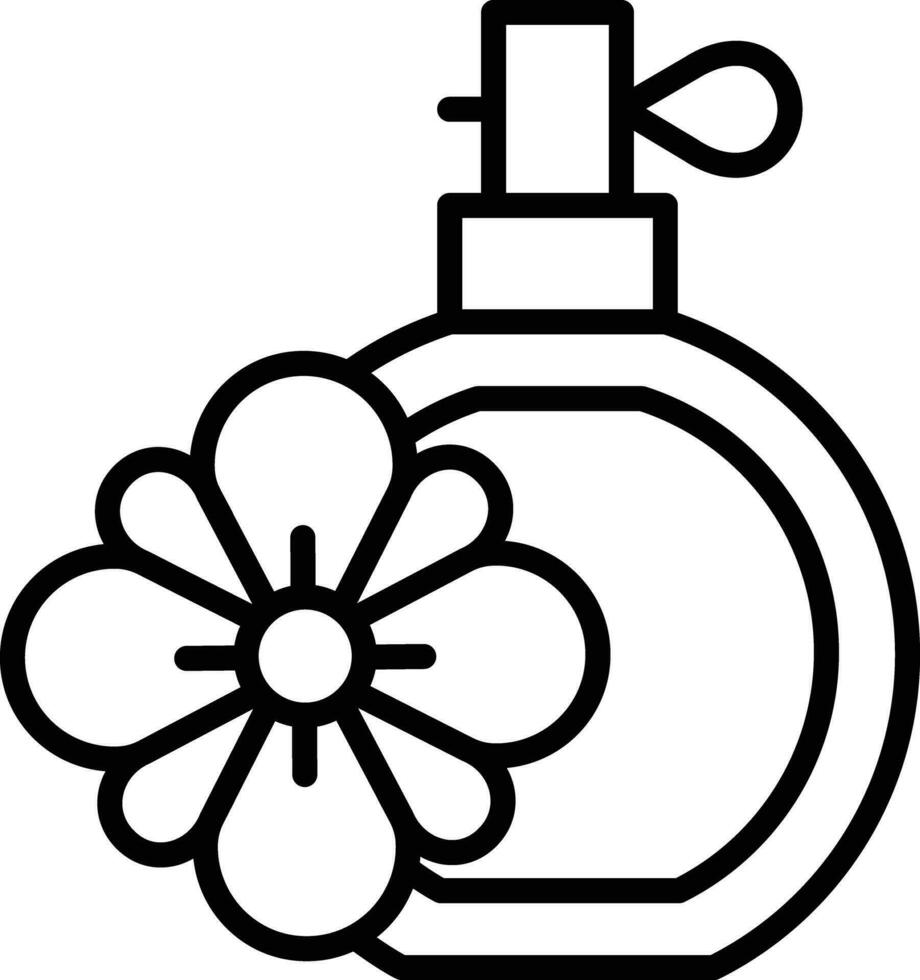 Perfume Outline vector illustration icon