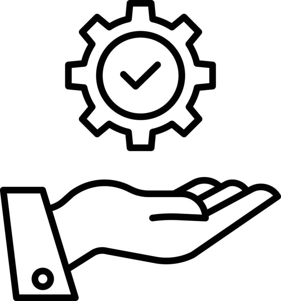 Application performance Outline vector illustration icon