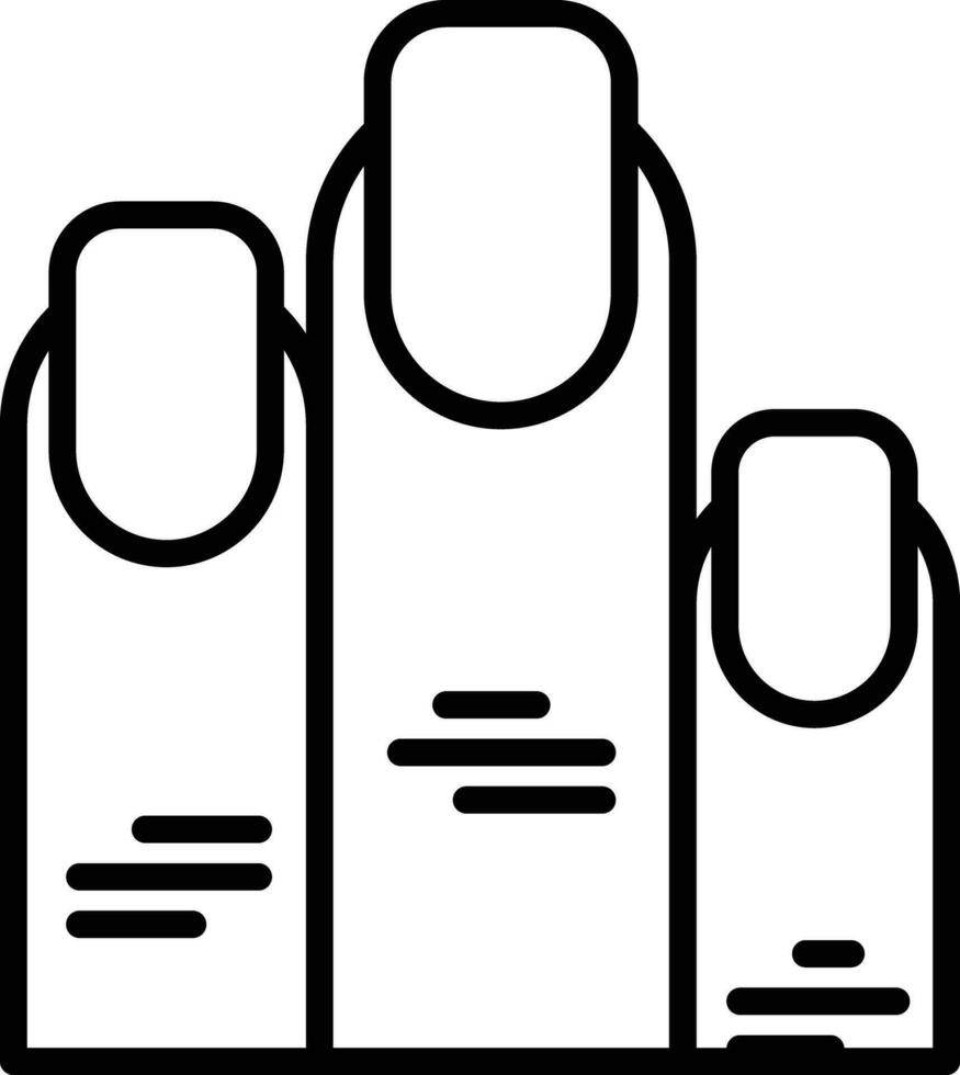 Finger Outline vector illustration icon