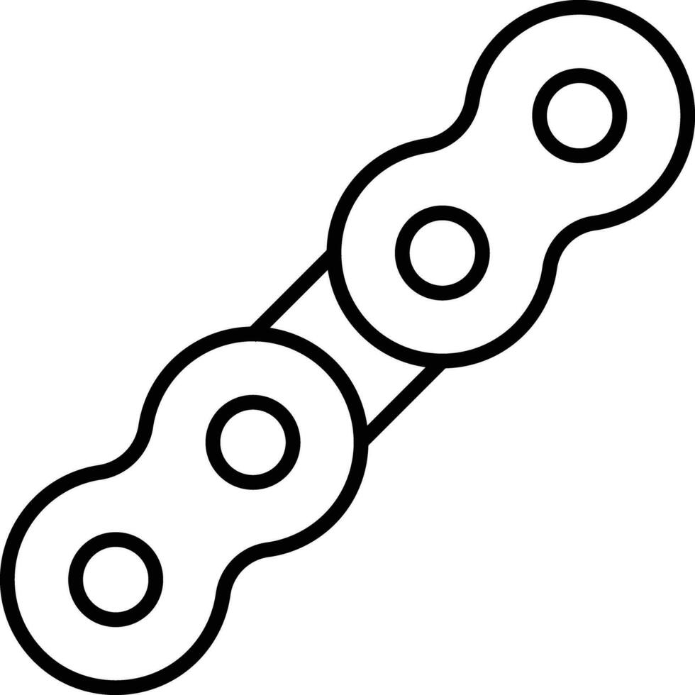 Chain Outline vector illustration icon