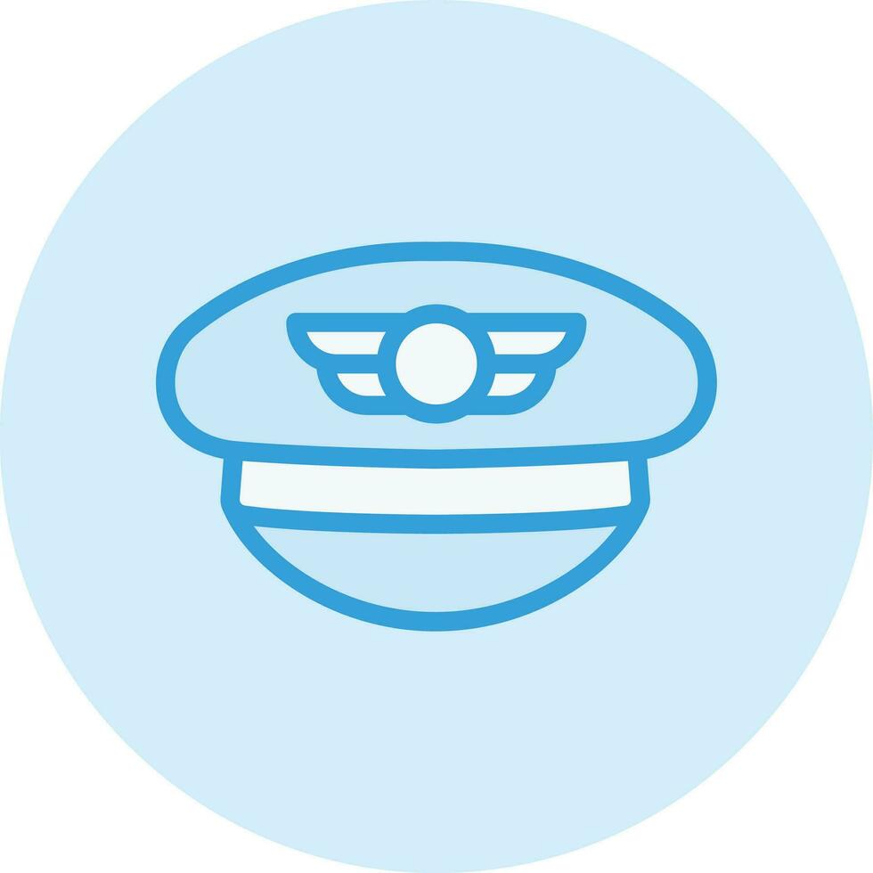 Pilot hat Vector Icon Design Illustration
