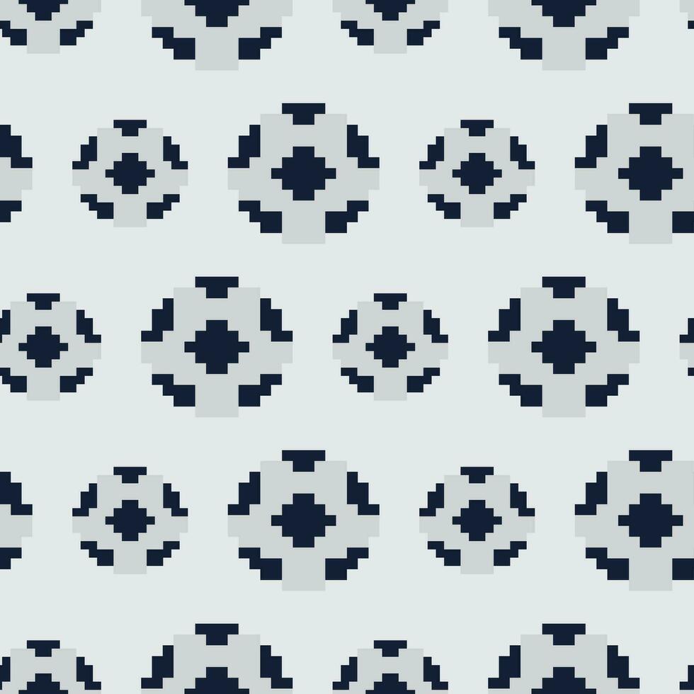 a pixel ball pattern with black and white squares vector