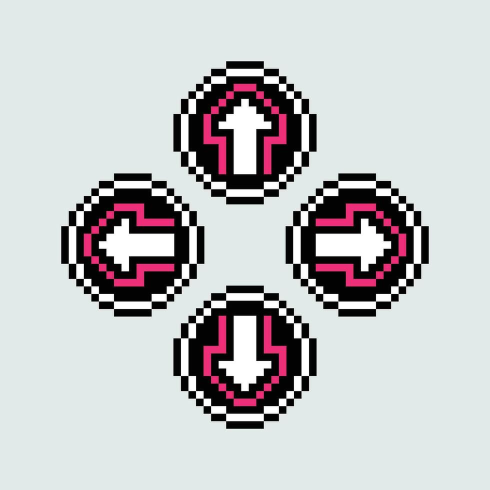 pixel artt arrow control vector