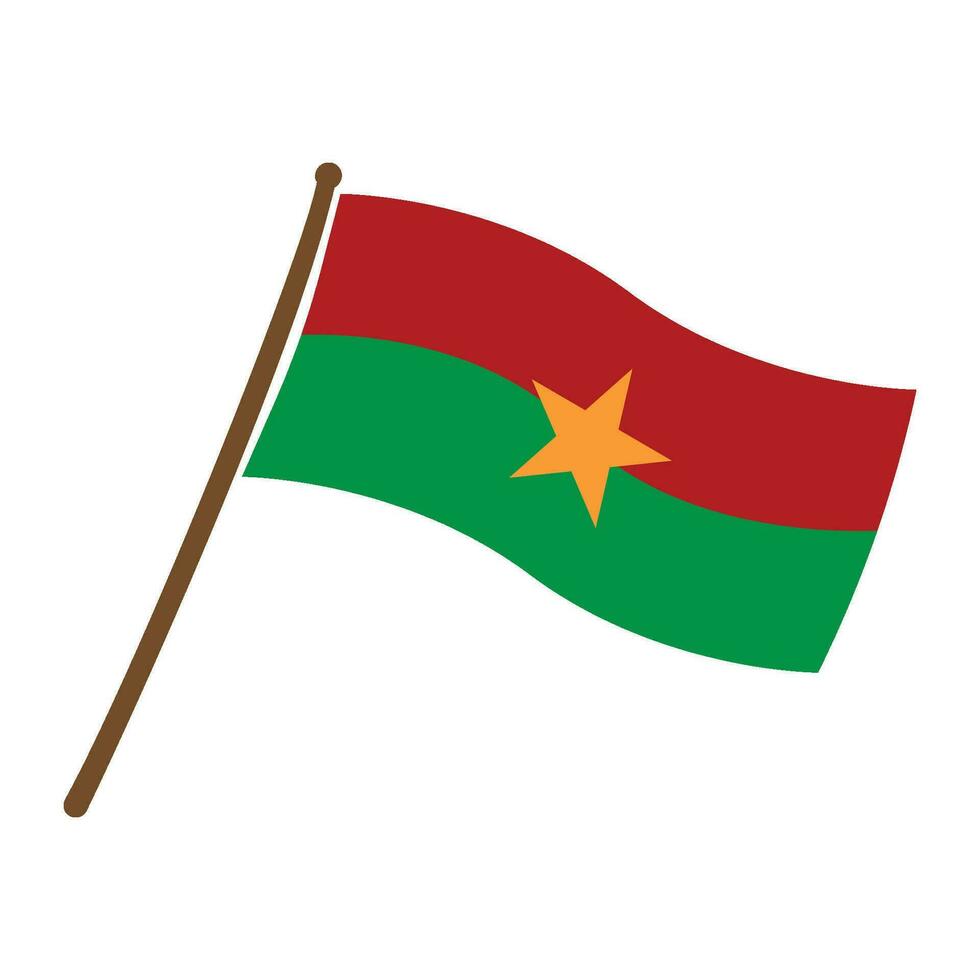 flag burkina faso icon vector