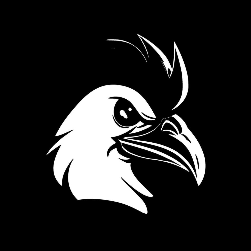 Parrot - Minimalist and Flat Logo - Vector illustration