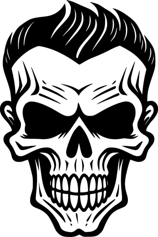 Skull - Minimalist and Flat Logo - Vector illustration