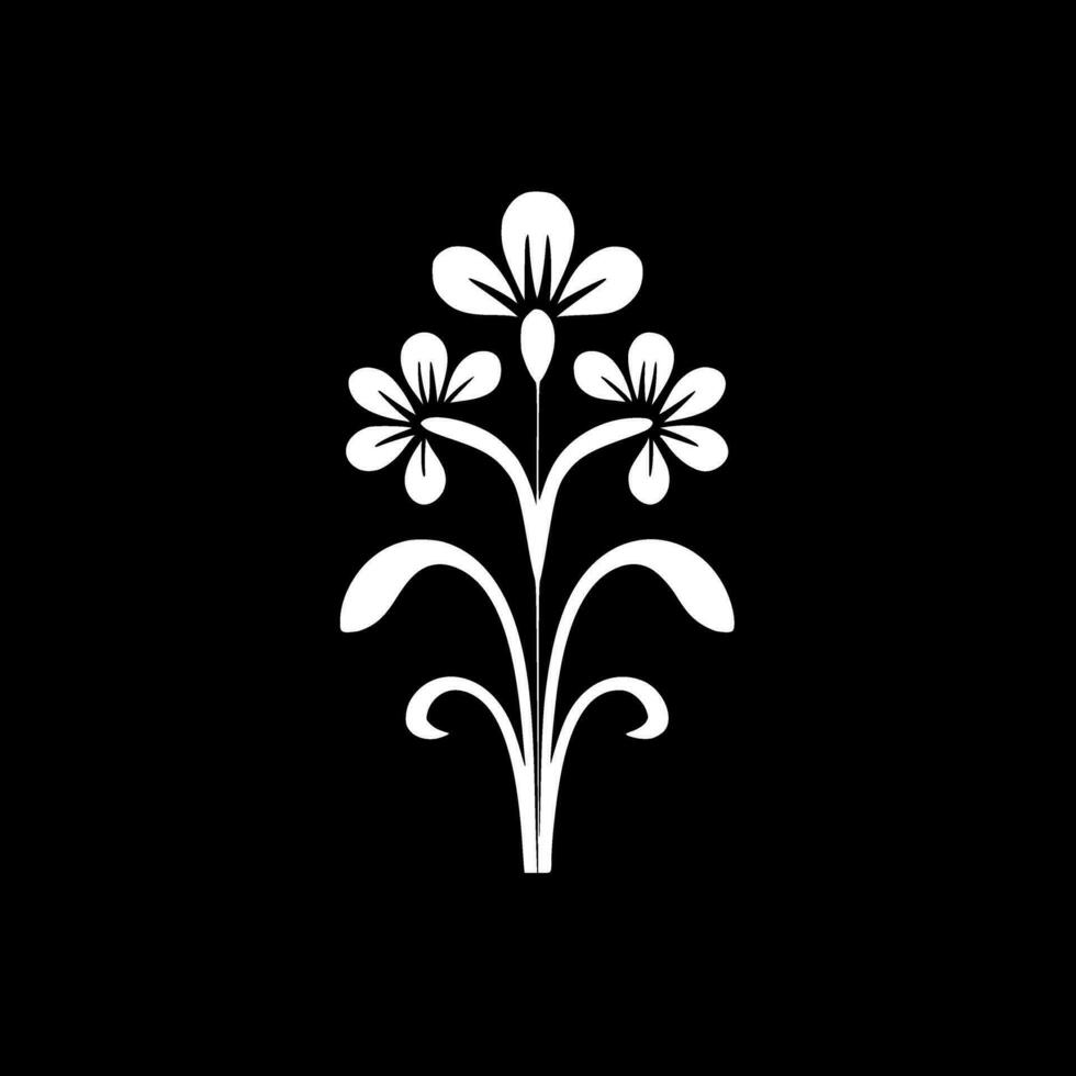 Flower, Minimalist and Simple Silhouette - Vector illustration