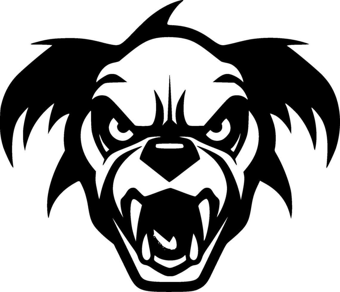 Dog - Black and White Isolated Icon - Vector illustration