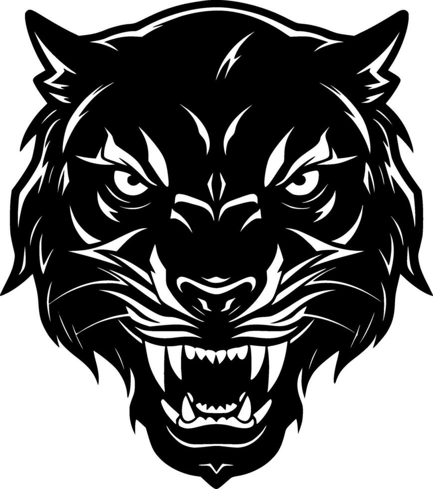 Panther - Minimalist and Flat Logo - Vector illustration