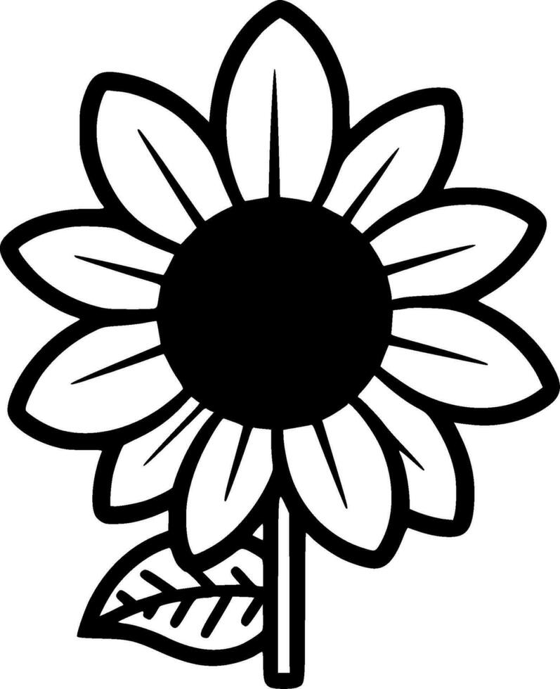 Flower - High Quality Vector Logo - Vector illustration ideal for T-shirt graphic