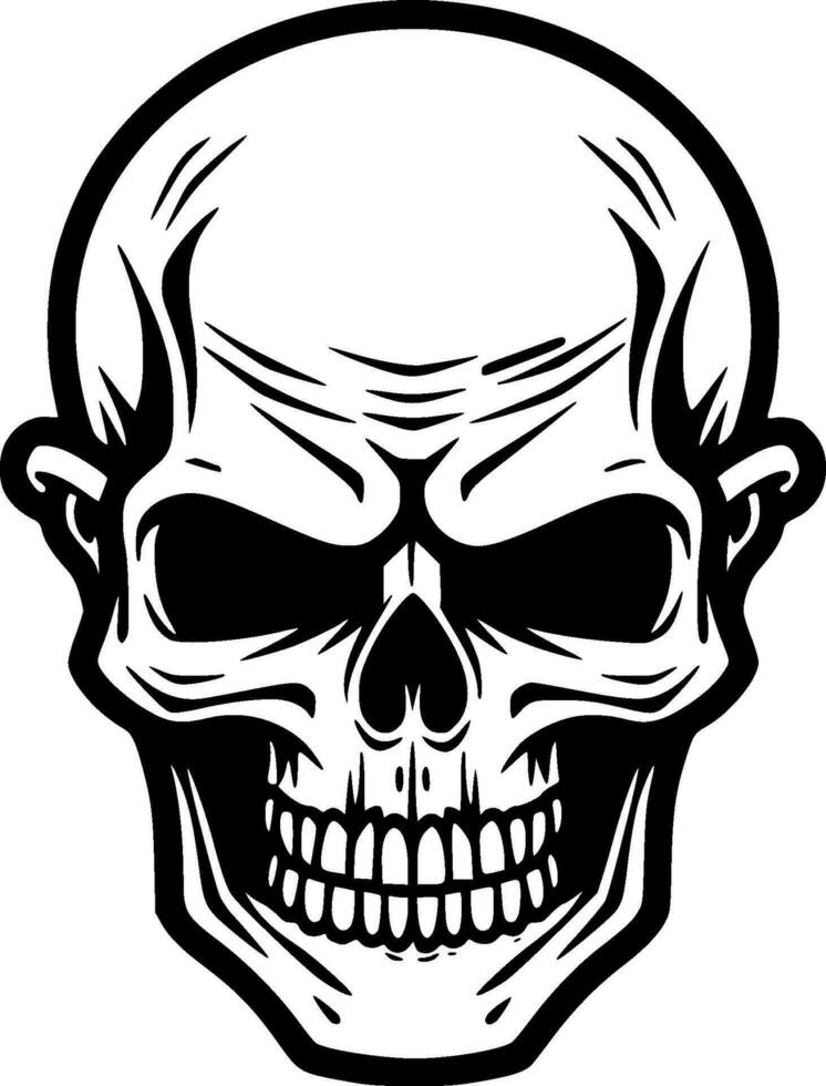 Skull - Minimalist and Flat Logo - Vector illustration