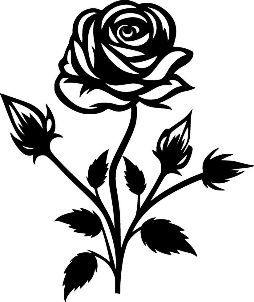 rosas - minimalista y plano logo - vector ilustración