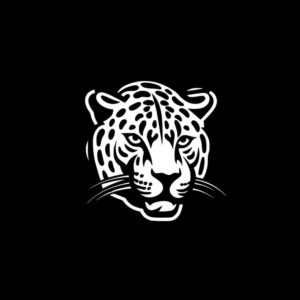 leopardo - minimalista y plano logo - vector ilustración