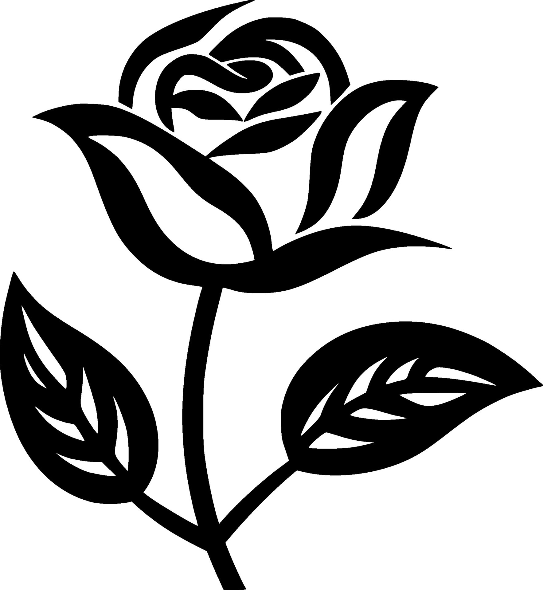 Flower, Black and White Vector illustration 35957322 Vector Art at Vecteezy