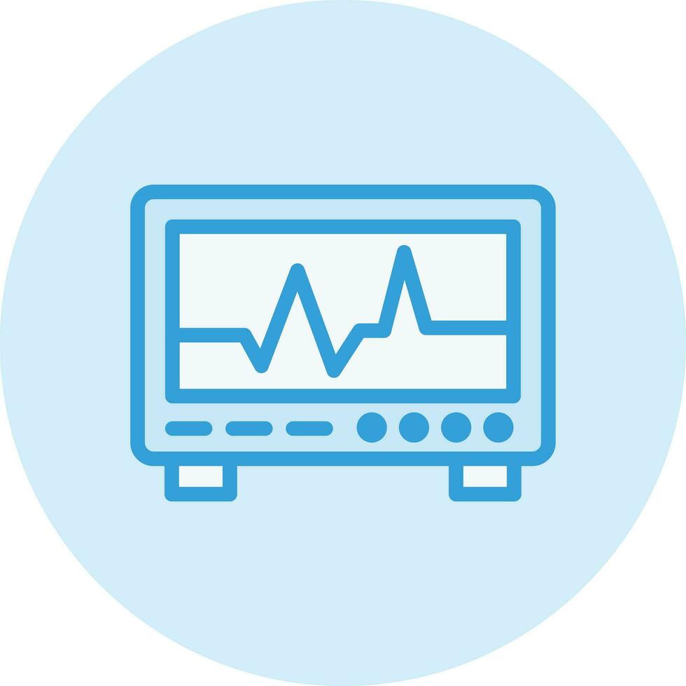 Ecg monitor Vector Icon Design Illustration