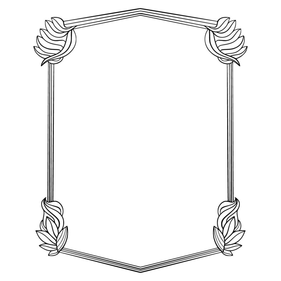 Frame Border Ornamental Design vector