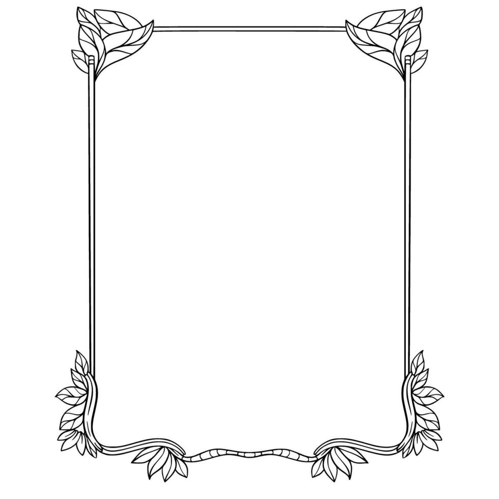 Frame Border Ornamental Design vector