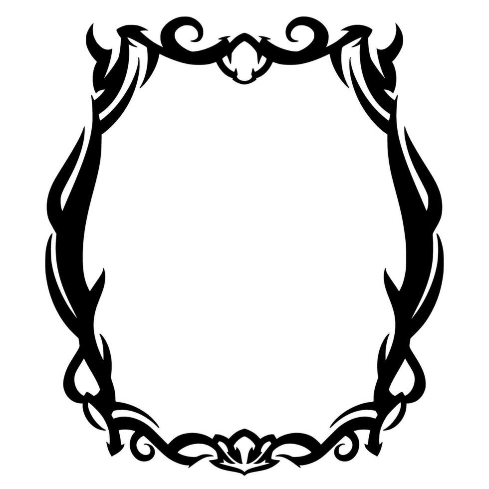 Frame Tribal Element Fill vector