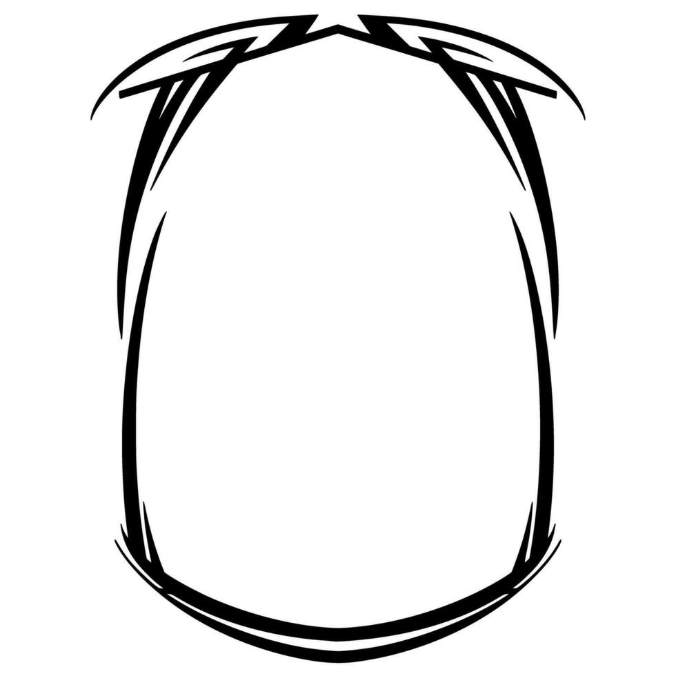 Frame Tribal Element Fill vector