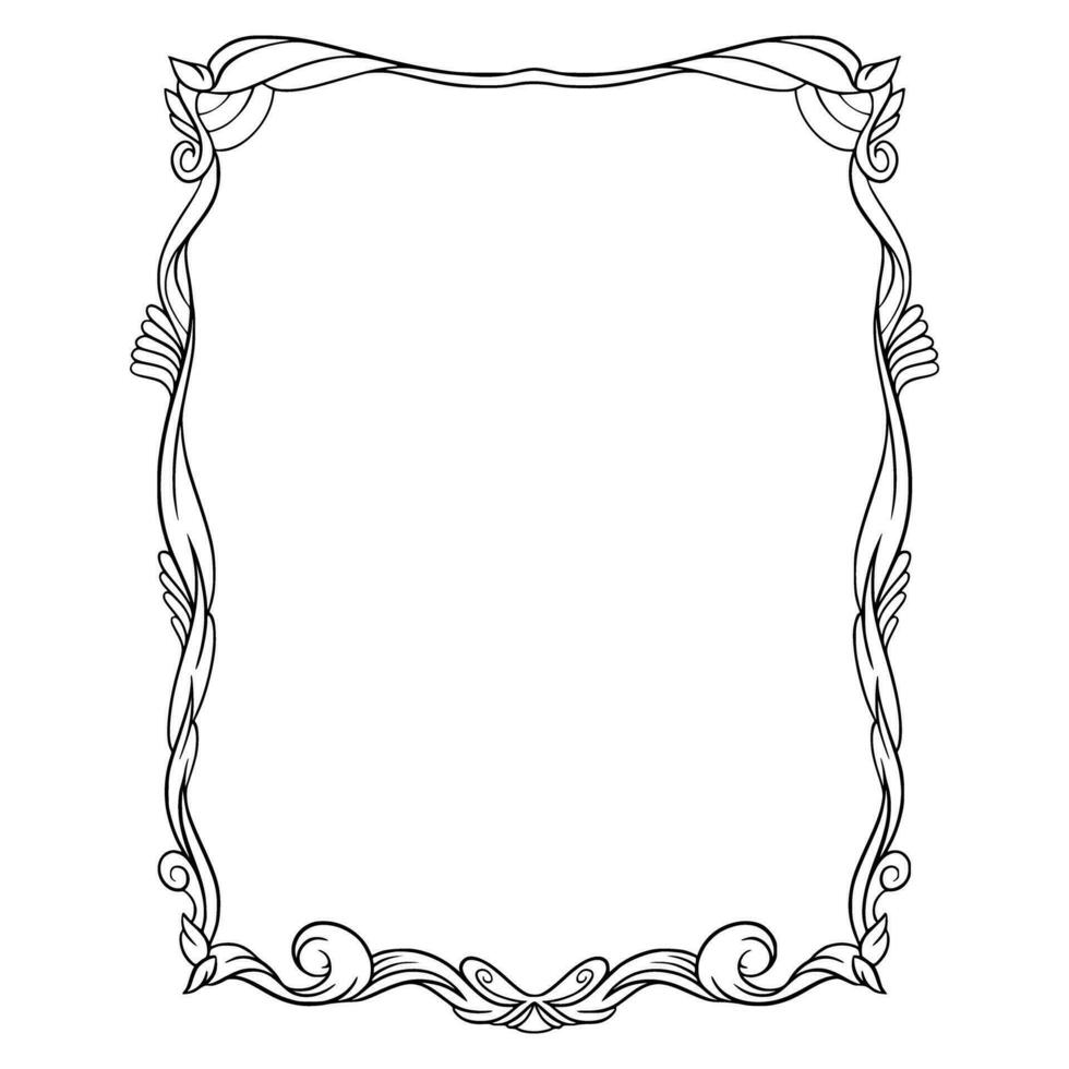 Frame Border Ornamental Design vector