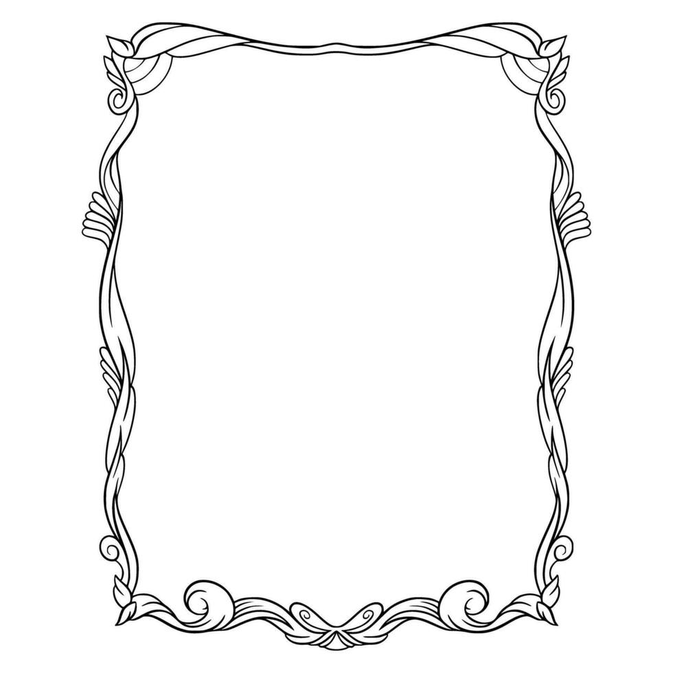 Frame Border Ornamental Design vector